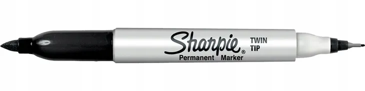 marker-permanentny-sharpie-dwustronny-czarny-twin-stan-nowy-waga-z-opakowaniem-0-01-kg