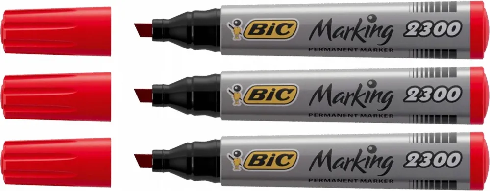marker-permanentny-bic-2300-sciety-czerwony-x-3