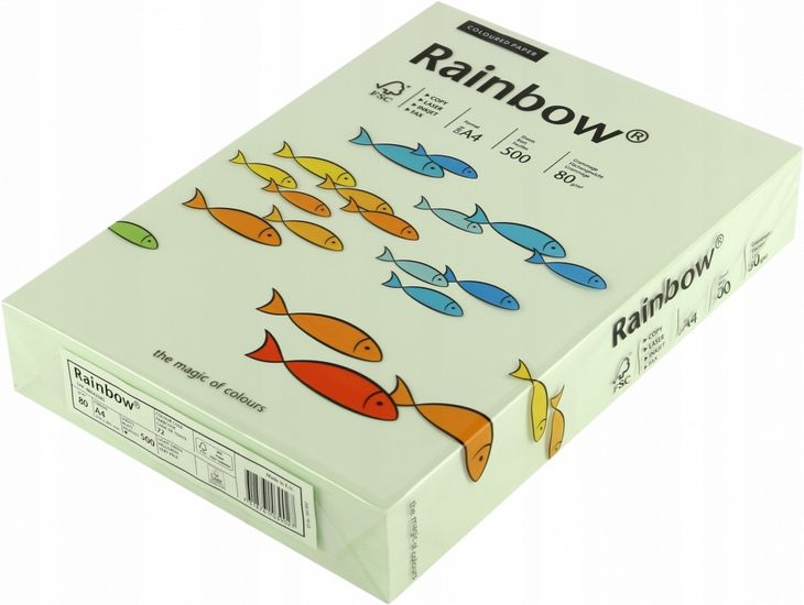 Papier ksero Rainbow A4 80g/m2 500 ark zielony