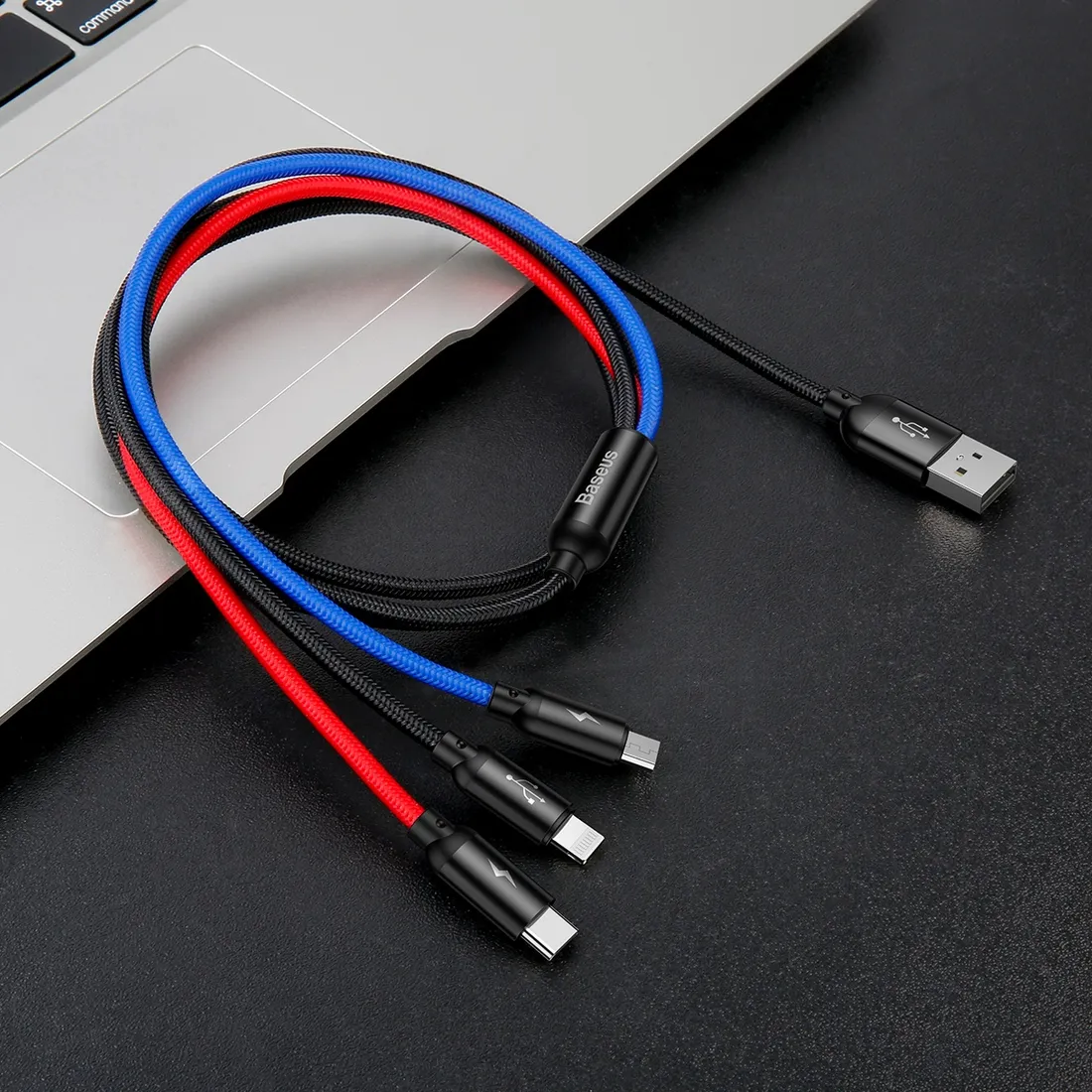 kabel-usb-baseus-3w1-usb-c-lightning-micro-35a-03m-czarny
