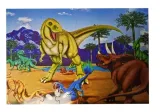 puzzle-ukladanka-dinozaury-48-elementow-stan-nowy
