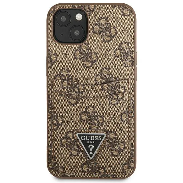 iphone-13-mini-54-brazowy-brown-hardcase-4g-triangle-logo-cardslot-waga-z-opakowaniem-0-3-kg-stan-nowy