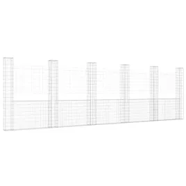 ogrodzenie-gabionowe-z-6-slupkami-zelazo-620x20x200-cm