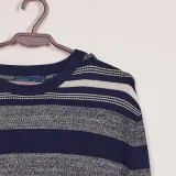 sweter-meski-granatowy-paski-easy-r-s-stan-nowy