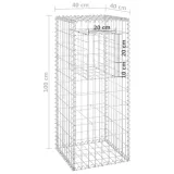 slupki-gabionowe-2-szt-40x40x100-cm-zelazo-stan-nowy