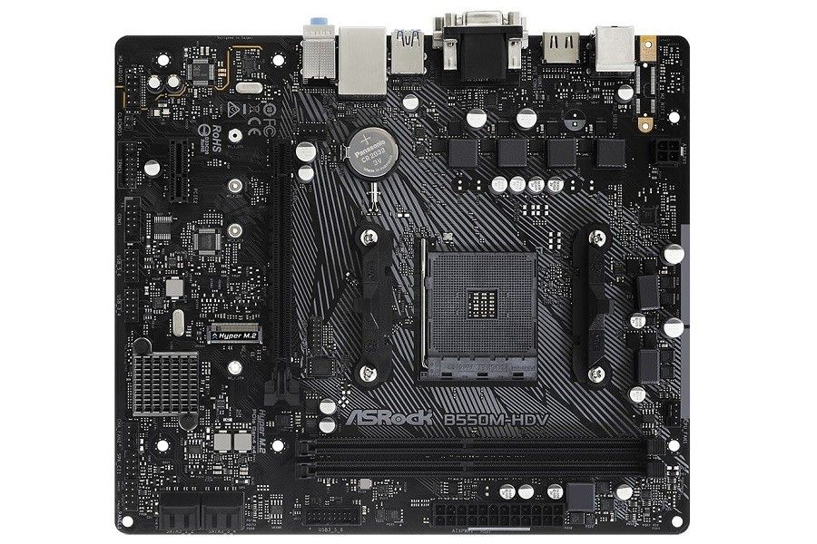 PŁYTA GŁÓWNA AM4 ASROCK B550M-HDV B550/DDR4/SATA3/M.2/GBLAN/VEGA/USB3.2 ...
