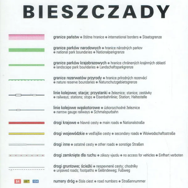 bieszczady-mapa-laminowana-expressmap-2022-wydawnictwo-expressmap