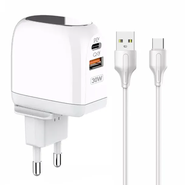 ladowarka-usb-30w-panel-led-kabel-usb-a-usb-c-zgodnosc-ze-standardem-quick-charge-3-0
