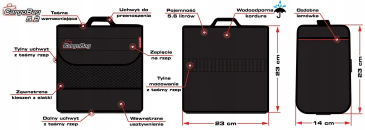 organizer-torba-do-bagaznika-cargobag-5-2-stan-nowy