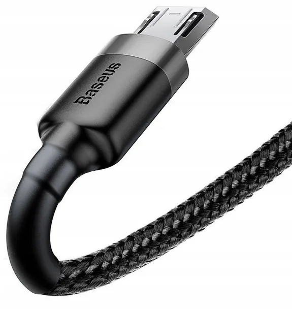 kabel-usb-do-micro-usb-szaro-czarny-300-cm-stan-nowy