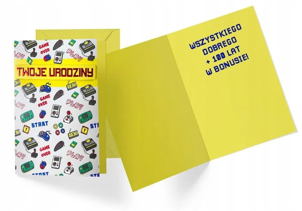 karnet-urodziny-retro-gracz