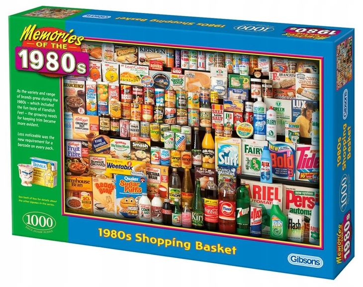 Puzzle 1000 Koszyk z zakupami (lata 80-te) G3