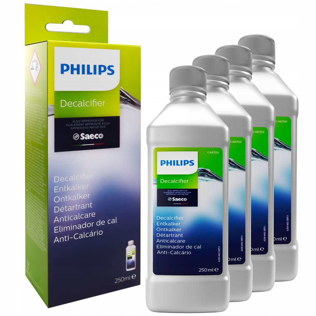 Odkamieniacz ekspresu SAECO PHILIPS CA6700 4x250ml ERLI.pl