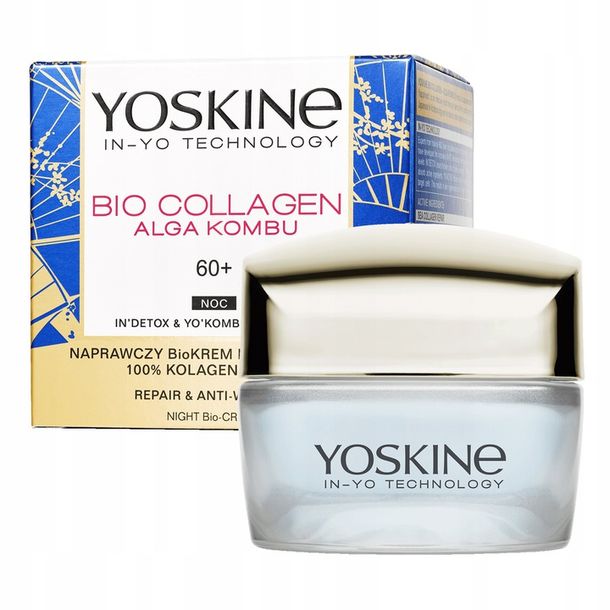 Yoskine Bio Collagen Krem Noc Zmarszczki 60+