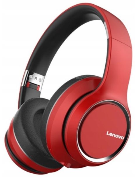 Słuchawki bezprzewodowe Lenovo HD200 czerwone
