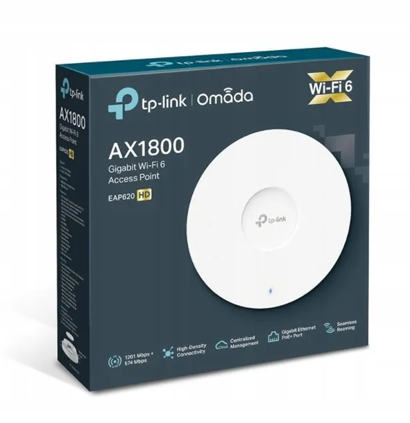 tp-link-eap620-hd-wireless-ax1800-accesspoint-gigabit-poe-standard-pracy-bezprzewodowej-802-11ax-wi-fi-6-802-11ac-wi-fi-5-802-11n-wi-fi-4-802-11g-802-11b-802-11a