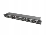 patch-panel-24-port-1u-lanberg-kat-5e-ftp-czarny-waga-z-opakowaniem-1-38-kg