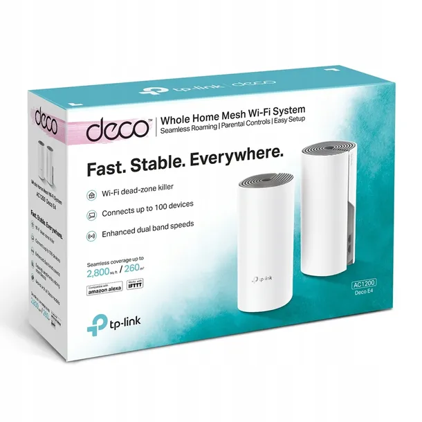 router-wifi-5-mesh-tp-link-deco-e4-2-pack-standard-pracy-bezprzewodowej-802-11ac-wi-fi-5-802-11n-wi-fi-4-802-11a