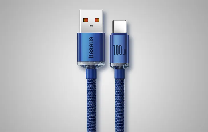 kabel-usb-do-usb-c-baseus-crystal-shine-100w-2m-niebieski-kolor-niebieski-stan-nowy