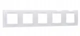 schneider-unica-basic-ramka-5-krotna-biala