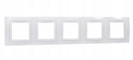 schneider-unica-basic-ramka-5-krotna-biala