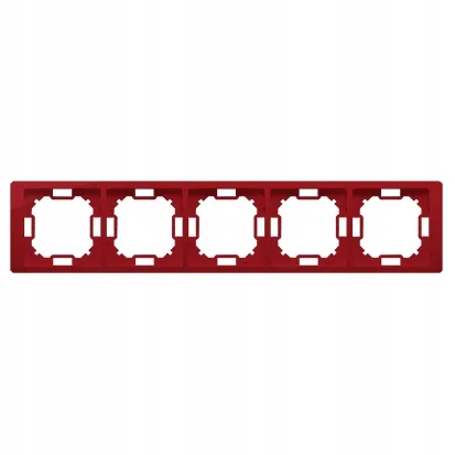 simon-basic-neos-ramka-5-krotna-rubinowy-bmrc5-033