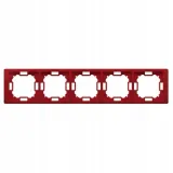 simon-basic-neos-ramka-5-krotna-rubinowy-bmrc5-033