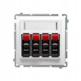 kontakt-simon-basic-gniazdo-glosnikowe-4-krotne-z-polem-opisowym-biale