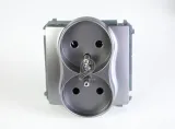 simon-basic-modul-gniazdo-podwojne-z-u-inox-stan-nowy