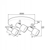 plafon-diverso-bialy-3-x-e27-prezent-stan-nowy