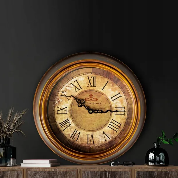 zegar-scienny-antyk-brazowy-sr-36-cm-typ-inny-stan-nowy