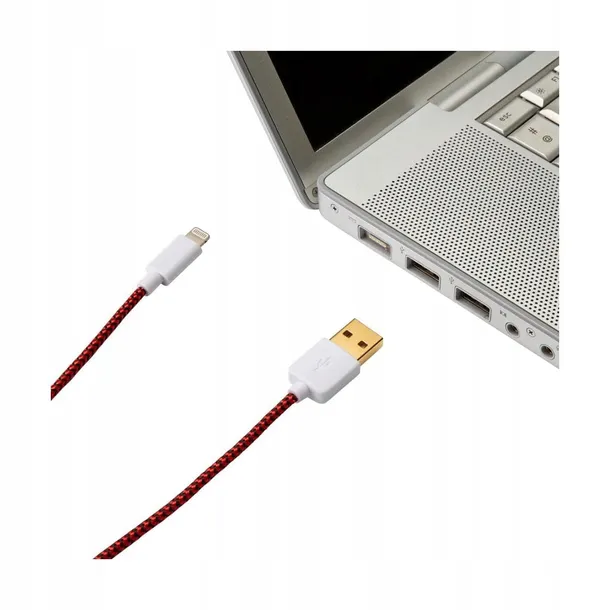 przewod-lightning-usb-a-czar-czer-2-m-evology-stan-nowy
