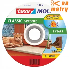 tesa-uszczelka-profil-e-brazowa-1-m