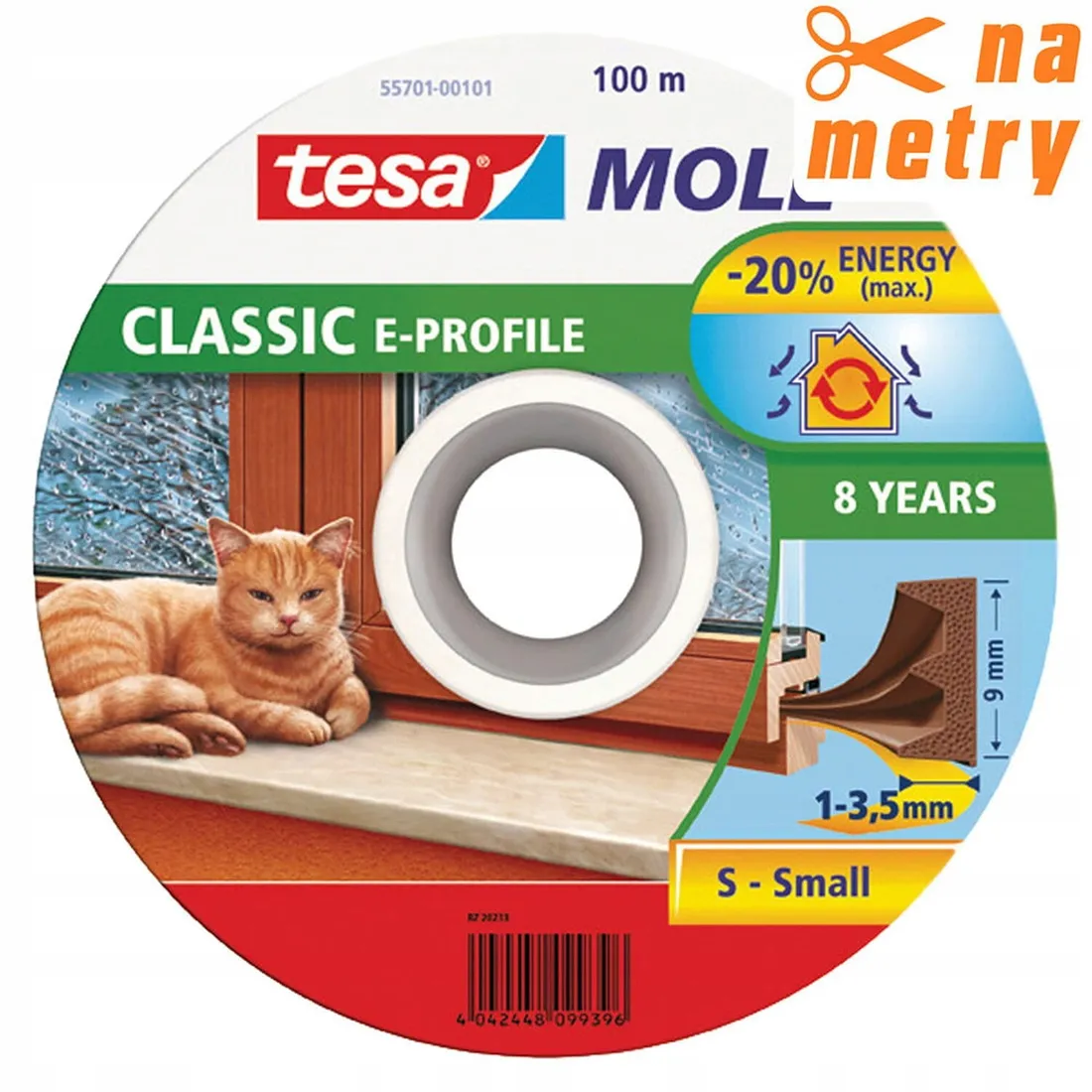 tesa-uszczelka-profil-e-brazowa-1-m
