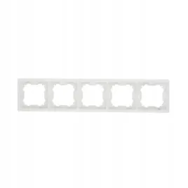 ramka-pieciokrotna-simon-basic-bialy-kontakt-simon