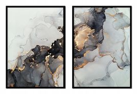Zdjęcie produktu OBRAZ PLAKATY W RAMIE 53x73cm Dyptyk Marmur P1544