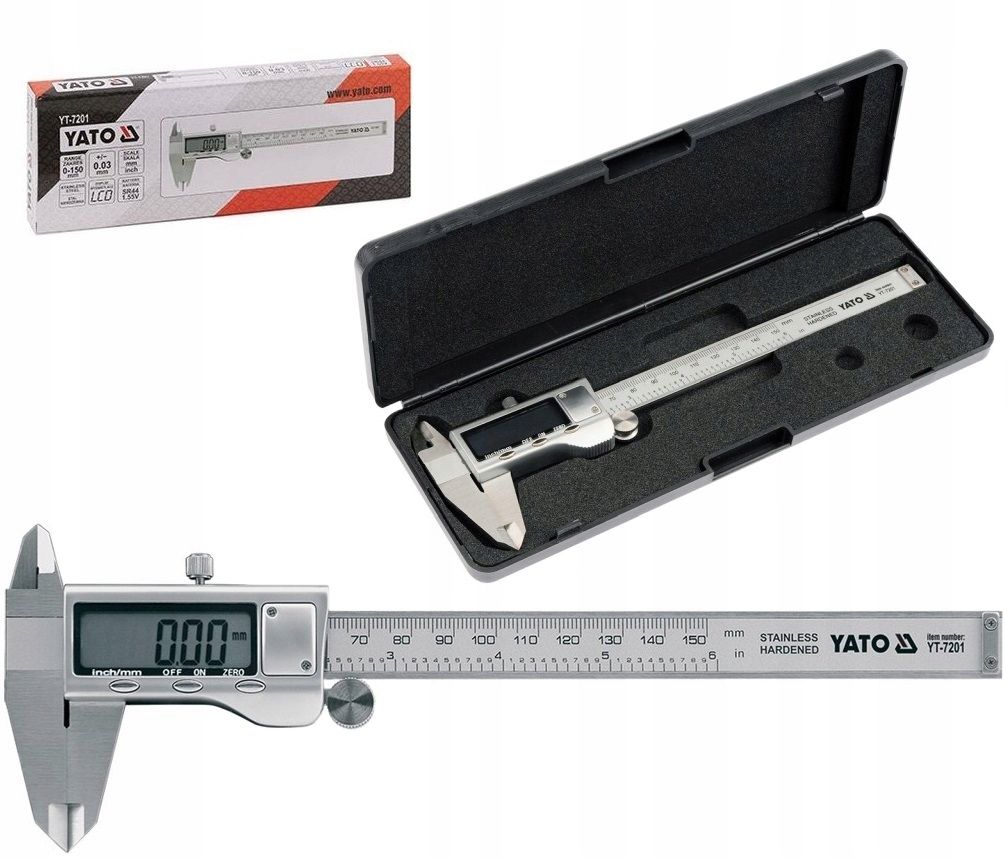 YATO Messuhr YT-72450 - Analoge Anzeige Bis 10mm, 0.01mm Genauigkeit