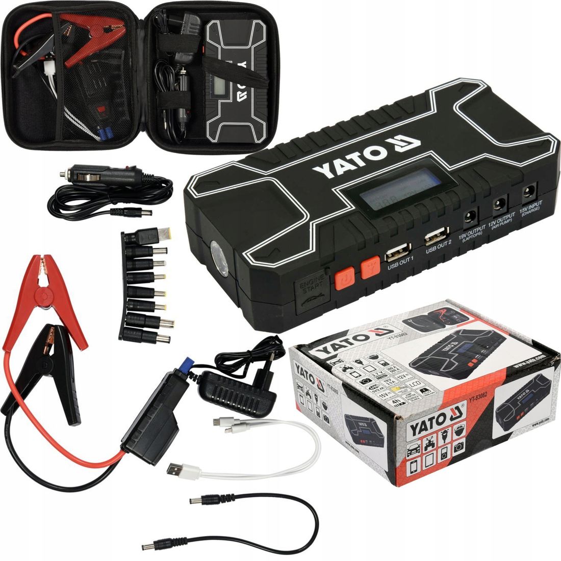 YATO JUMP STARTER POWER BANK 12000mA USB rozruch ERLI.pl