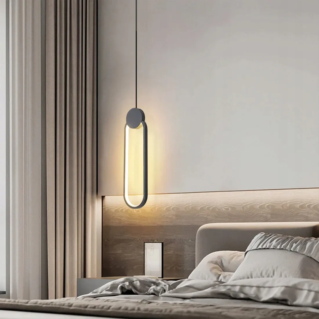 置きランプ Maxlight T0058 Lampa Stołowa Moonstone Amber Glass + Black