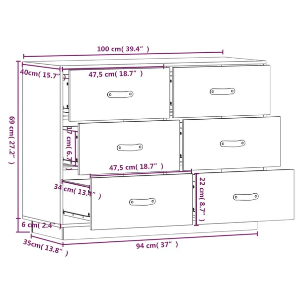 komoda-biala-100x40x75-cm-lite-drewno-sosnowe-stan-nowy