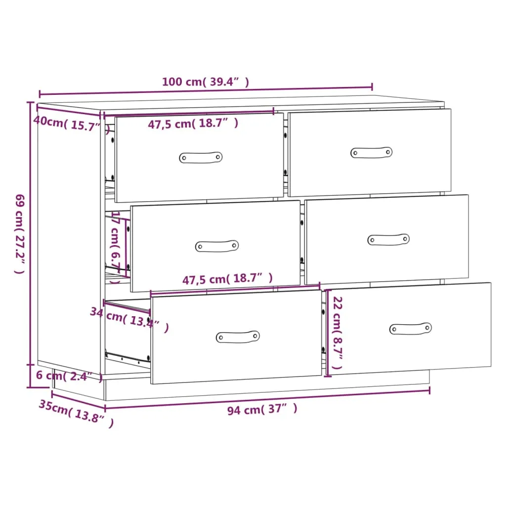 komoda-biala-100x40x75-cm-lite-drewno-sosnowe-stan-nowy