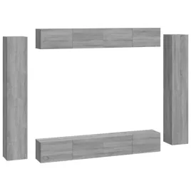 8-czesciowy-zestaw-szafek-telewizyjnych-szary-dab-sonoma