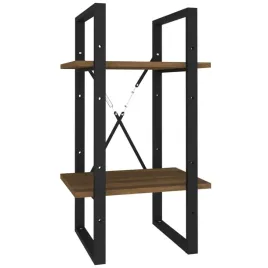 regal-na-ksiazki-z-2-polkami-brazowy-dab-40x30x70-cm