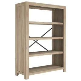 regal-na-ksiazki-z-4-polkami-80x30x110-cm-lite-drewno-akacjowe
