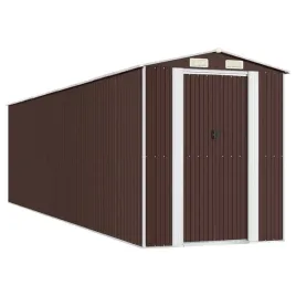 szopa-ogrodowa-ciemny-braz192x772x223-cm-stal-galwanizowana