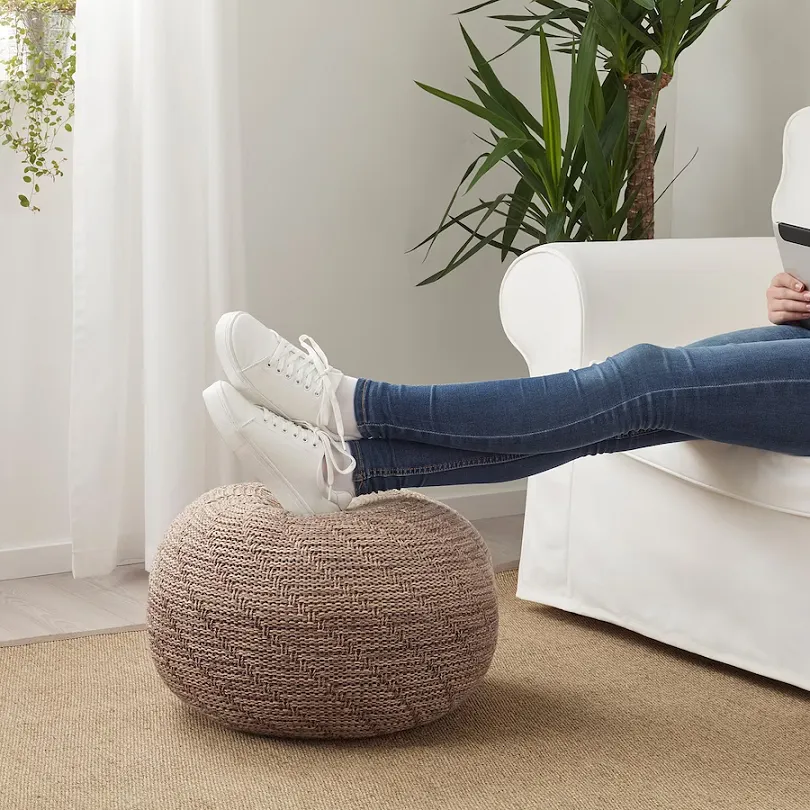 ikea-sandared-puf-bezowy-45-cm