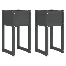 donice-2-szt-szare-40x40x81-cm-lite-drewno-sosnowe