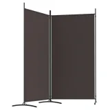 parawan-2-panelowy-brazowy-175x180-cm-tkanina-stan-nowy