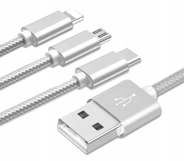 kabel-nylonowy-3w1-do-iphone-micro-usb-typ-c-stan-nowy