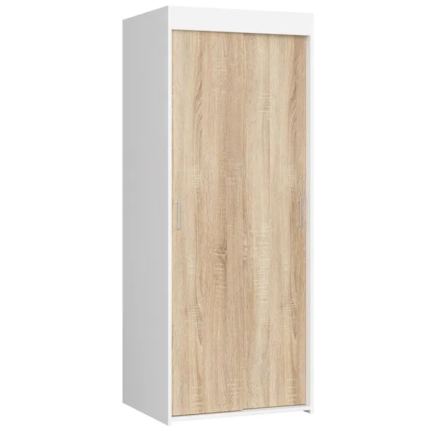 szafa-przesuwna-akord-biala-70-cm-2-drzwi-fronty-kolor-dab-sonoma-mat